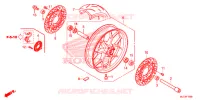 ROUE AVANT pour Honda CBR 600 RR TRICOLOR de 2014