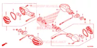 CLIGNOTANT pour Honda CBR 600 RR BLACK, RED de 2015