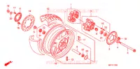 ROUE ARRIERE pour Honda CB 1300 SUPER FOUR ABS SPECIAL EDITION de 2008