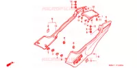 COUVERCLES LATERAUX pour Honda CB 250 TWO FIFTY POLICE HK de 2004