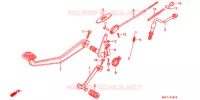 PEDALE pour Honda CB 250 TWO FIFTY POLICE HK de 2004