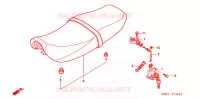 SELLE BIPLACE pour Honda CB 250 TWO FIFTY POLICE HK de 2004