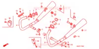 SILENCIEUX D'ECHAPPEMENT pour Honda CB 250 TWO FIFTY POLICE HK de 2004