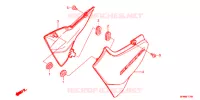 COUVERCLES LATERAUX pour Honda CB 400 SUPER FOUR VTEC REVO BLUE de 2014