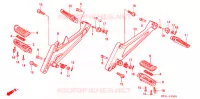 REPOSE PIED pour Honda CB 400 SUPER FOUR RED de 1994