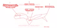 T (F2N/F2R/F2S) pour Honda CB 400 SUPER FOUR RED de 1994