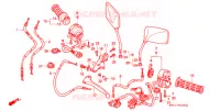 COMMODO   LEVIER   CABLE pour Honda CB 400 SUPER FOUR BLACK de 1995