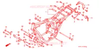 CADRE pour Honda CB 400 SUPER FOUR RED de 1995