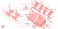 CULASSE pour Honda CB 400 SUPER FOUR RED de 1995