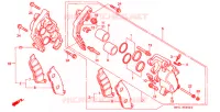 ETRIER DE FREIN AVANT (F2N/F2R/F2S/F2T/F3S) pour Honda CB 400 SUPER FOUR RED de 1995