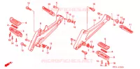 REPOSE PIED pour Honda CB 400 SUPER FOUR RED de 1995