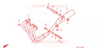 SILENCIEUX D'ECHAPPEMENT (F2) pour Honda CB 400 SUPER FOUR RED de 1995