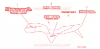 T (F2N/F2R/F2S) pour Honda CB 400 SUPER FOUR RED de 1995