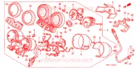 COMPTEUR (F2R/F2S/F2T/F2V) (F3T/F3V) pour Honda CB 400 SUPER FOUR SILVER de 1995