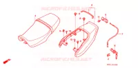 SELLE   CARENAGE ARRIERE (F2N/F2R/F2S/F2T/F3S/F3T) pour Honda CB 400 SUPER FOUR SILVER de 1995