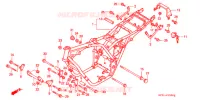 CADRE pour Honda CB 400 SUPER FOUR ORANGE de 1995