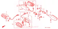 CLIGNOTANT pour Honda CB 400 SUPER FOUR SILVER de 1996