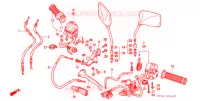 COMMODO   LEVIER   CABLE pour Honda CB 400 SUPER FOUR DRIVING SCHOOL de 1994