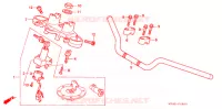 GUIDON   TE DE FOURCHE pour Honda CB 400 SUPER FOUR DRIVING SCHOOL de 1994