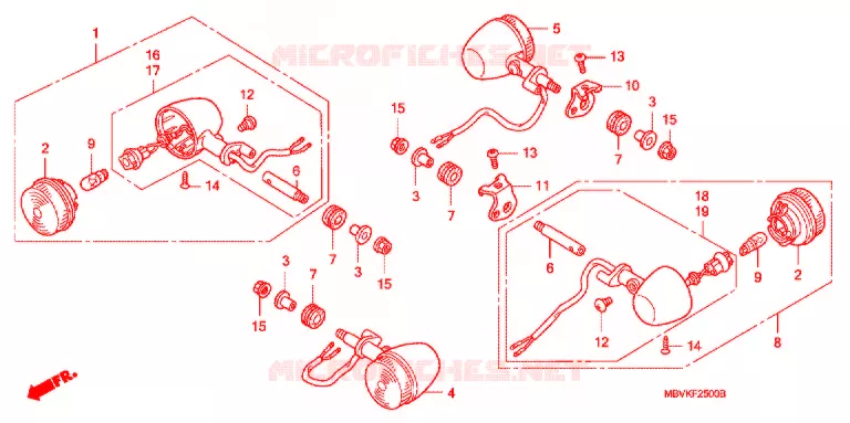 CLIGNOTANT Honda MOTO 400 CB 2003  CB400SS2