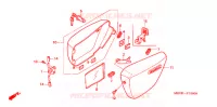 COUVERCLES LATERAUX pour Honda CB 400 SS TWO TONES de 2006