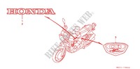 AUTOCOLLANTS pour Honda CB 400 FOUR With Speed warning light de 1997