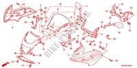 CARENAGES AVANT   LATERAUX   PARE BRISE pour Honda CB 400 SUPER BOL D\'OR VTEC REVO Half cowled two-tone de 2008