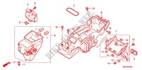 GARDE BOUE ARRIERE (CB4006,7,8/S6,8) pour Honda CB 400 SUPER BOL D\'OR VTEC REVO Half cowled two-tone de 2008