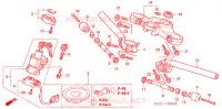 GUIDON   TE DE FOURCHE pour Honda CBR 954 RR de 2003