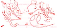 COMMODO   LEVIER   CABLE pour Honda CBX 250 TWISTER de 2002