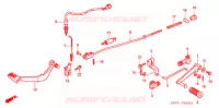 PEDALE pour Honda CBX 250 TWISTER de 2002