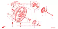 ROUE ARRIERE pour Honda CBX 250 TWISTER de 2002