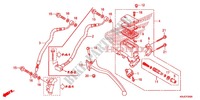 MAITRE CYLINDRE DE FREIN ARRIERE pour Honda S WING 125 ABS 2ED de 2012