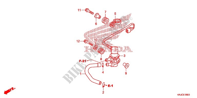 SOUPAPE D'ADMISSION pour Honda S WING 125 ABS 2ED de 2012