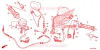 COMMODO   CABLE   RETROVISEUR pour Honda S WING 125 ABS E de 2012