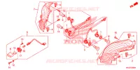 FEUX ARRIERE pour Honda S WING 125 ABS E de 2012