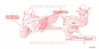 AUTOCOLLANTS pour Honda S WING 125 ABS ED de 2012