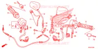 COMMODO   CABLE   RETROVISEUR pour Honda S WING 125 ABS ED de 2012