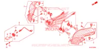 FEUX ARRIERE pour Honda S WING 125 ABS ED de 2012