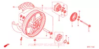 ROUE ARRIERE pour Honda CBX 250 TWISTER de 2007