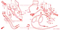 COMMODO   LEVIER   CABLE pour Honda CBX 250 TWISTER de 2004