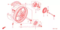 ROUE ARRIERE pour Honda CBX 250 TWISTER 2LA de 2008
