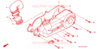 COUVERCLE GAUCHE pour Honda CH 80 ELITE de 1994