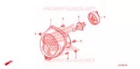 PHARE pour Honda 50 METROPOLITAN SPECIAL de 2009