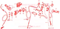 LEVIER DE GUIDON   CABLE   COMMODO (CR250R'02,'03) pour Honda CR 250 R de 2003