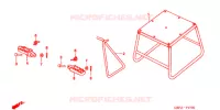 REPOSE PIED pour Honda CR 80 R de 2001