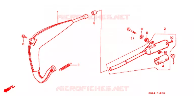 ECHAPPEMENT Honda MOTO 80 CR 1992  CR80RN