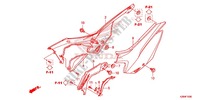 COUVERCLES LATERAUX pour Honda CRF 125 F BIG WHEELS de 2014