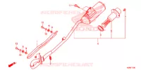 SILENCIEUX D'ECHAPPEMENT pour Honda CRF 125 F BIG WHEELS de 2014