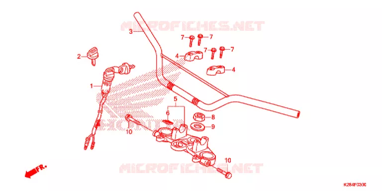 GUIDON Honda MOTO 125 CRF 2014  CRF125FBE